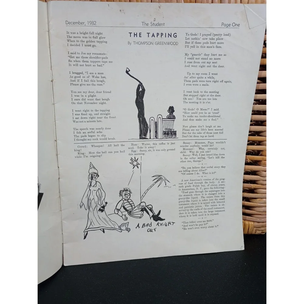 Wake Forest University The Student Publication Golden Bough Number December 1932